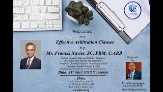 'Effective Arbitration Clauses' - A KFCRI Webinar Series