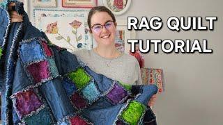 EASY FLUFFY RAG QUILT TUTORIAL