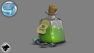 Magic potion bottle - Inkscape vector graphics - Process of creation