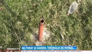 Un hot a lasat fara gard terenul de fotbal din localitatea Gurba, judetul Arad