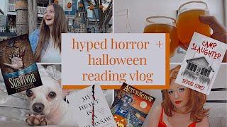 HYPED HORROR READING VLOG | halloween, slashers, chaos + a new favorite!