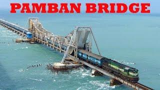 Train on Sea! RAMESWARAM PAMBAN BRIDGE!! Dangerous Railway Bridge!