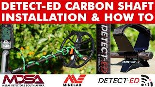 Detect-Ed Carbon Fiber Shaft & Arm Cuff For Minelab Equinox Metal Detectors - Fitment Guide