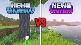 NEWB RENEWED VS NEWB REIMAGINED || MINECRAFT SHEDER MCPE 1.20+