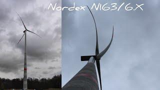 Windpark Scharmede | Nordex N163/6.X bei starkem Wind