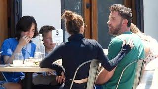 Ben Affleck And Jennifer Lopez Enjoy A Blended Family Brunch At Huckleberry Cafe