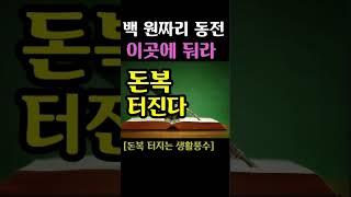 "백 원짜리 동전 꼭 여기에 둬라! 돈복 터진다" [돈복 터지는 생활풍수]