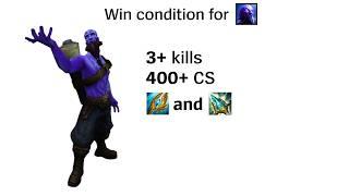 Win Condition for LoL Champions be like