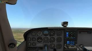 X-Plane 12 - Full Flight & ILS Approach - Cessna 172 Steam Gauge & Autopilot - KOFK ILS 02