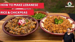 How to make Lebanese chickpeas and rice// ruz w hummus