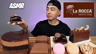 ASMR Eating BOUJEE La Rocca Cakes + Macarons + Ice Cream Bars | Real Eating Sounds