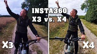 Die neue X4 von INSTA360 im Vergleich mit der X3