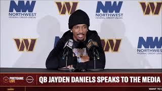 Jayden Daniels Postgame PRESS CONFERENCE vs. Cowboys "VERY DIFFICULT"