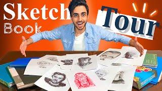 SKETCHBOOK TOUR  نقاشی های قدیمی من | artmin