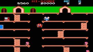 Mappy (NES) Gameplay