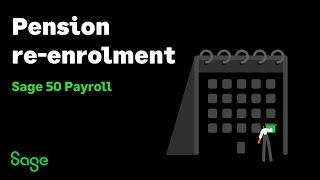 Sage 50 Payroll (UK) - Pension re-enrolment