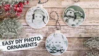 How to Make Easy DIY Photo Ornaments