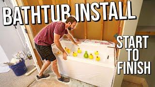 How to Install & Waterproof a Bathtub with Drain Hookups