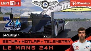 Iracing Hotlap @Le Mans 24h// Porsche 919 LMP1// setup+telemetry 3:21,417 Alfredo Malo