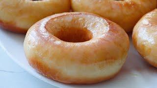 The SOFTEST NO-Knead - NO-Mixer GLAZED DONUTS RECIPE