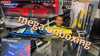 mega unboxing und Dienstagsupdate, Super Sonic Wake, Traxxas 4-Tec Drift, Car Stand, SSW