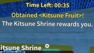 Getting Kitsune Fruit from Shrine  ( Blox Fruits )