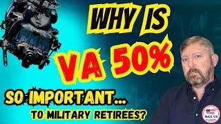 Why a 50% VA Disability Rating is SO Important Military Retirement Concurrent Pay #veteran #military