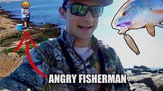 Harassed by ANGRY Fisherman while Catching GIANT Fish