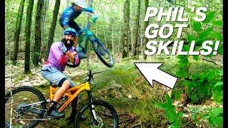 NEW ENGLAND SAMPLING with SKILLS WITH PHIL - Riding Phil's first mtb trails | NES Ep. 1