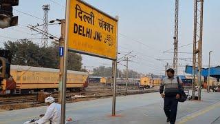 Delhi Junction railway station Old Delhi, Indian Railways Video in 4k ultra HD