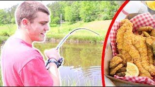 Catfish CATCH CLEAN COOK!!! (Step by Step)