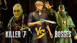 Max Level Killer 7 VS All Bosses - Resident Evil 4 Remake