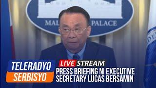 LIVE: Palace press briefing with Executive Sec. Bersamin | (29 May 2025)