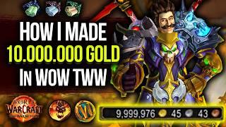 How i Made 10.850.000 Gold in WoW TWW so EASY   | Gold farm / Making Guide