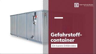 Gefahrstoff-Container: Sichere Lagerung für umweltgefährdende Stoffe bei Lagertechnik Becker