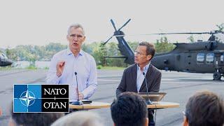 NATO Secretary General with the Prime Minister of Sweden  Ulf Kristersson, 07 JUN 2024