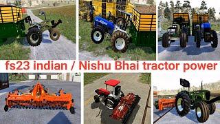 #fs23indiantractormod Nishu Bhai tractors power game fs23 download link #fs20indianmod #fs23 #fs20