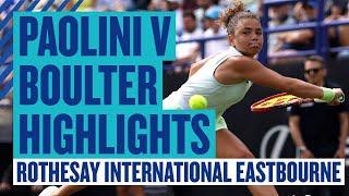 Impressive Paolini! | Highlights - Boulter v Paolini | Rothesay International Eastbourne