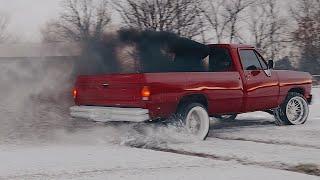 Minty First Gen Cummins Gets MASSIVE Bed Stack! *RUINED*