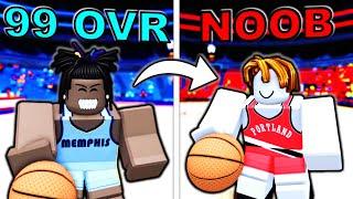 99 OVERALL Goes UNDERCOVER as a NOOB in Basketball Legends!