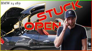 BMW e89 z4 Roof Stuck Close or Open Repair Troubleshooting DIY Repair Guide