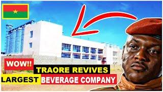 WOW!!. JUBILATION IN BURKINA FASO AS IBRAHIM TRAORE REVIVES THE LARGEST BEVERAGE COMPANY IN SAHEL