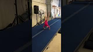 From toddler to tumbler, she's always flipping over obstacles. #gymnasticsworkout