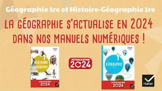 Vos manuels numériques s'actualisent en Géographie 1re !