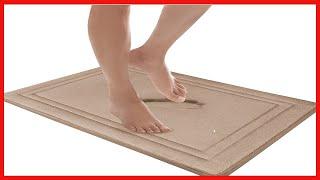 MICRODRY Quick Drying Memory Foam Framed Bath Mat with GripTex Skid-Resistant Base, 17x24