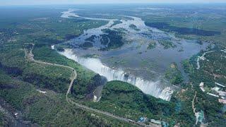 Водопад Виктория.Victoria Falls. Дьявольский пруд. Купель Дьявола. Замбия. Зимбабве.