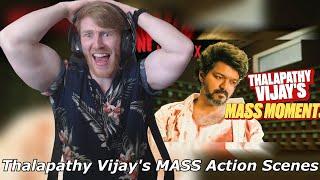 Thalapathy Vijay's MASS Action Scenes | Mersal, Beast & Leo • Reaction By Foreigner