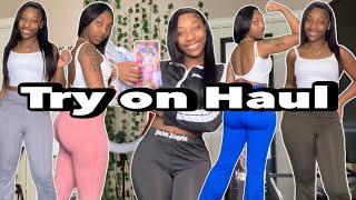 YOGA PANTS TRY ON HAUL FT: HALARA