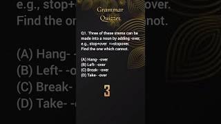 English Grammar quiz with explanation#englishgrammar #mixedgrammarquiz #englishtest#shorts