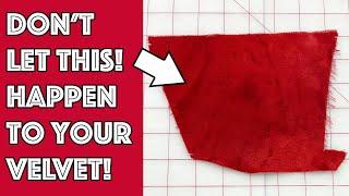 How To Iron Velvet Fabric Using A Velvet Board!